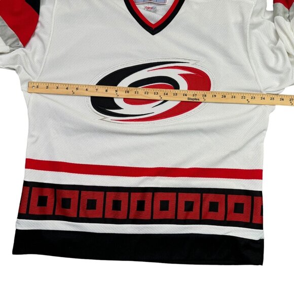 CCM White and Red Hockey Jersey - Picture 6 of 9